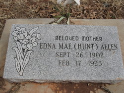 Edna Mae <I>Hunt</I> Allen 