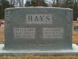 Betty Ann <I>Crosser</I> Hays 