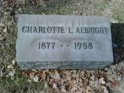 Charlotte “Lottie” <I>Lewis</I> Albright 
