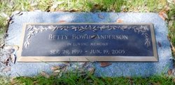 Betty <I>Bowie</I> Anderson 