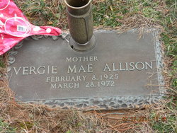 Vergie Mae <I>Helton</I> Allison 