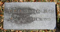 Rebecca <I>Herndon</I> Bush 