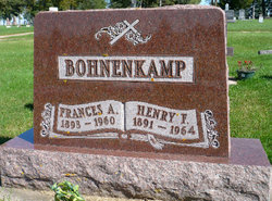 Frances A. <I>Tennessen</I> Bohnenkamp 
