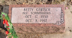 Betty Louise <I>Scammahorn</I> Gertsch 
