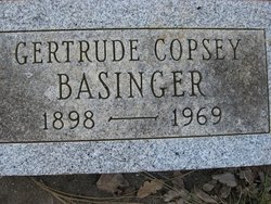 Gertrude <I>Copsey</I> Basinger 
