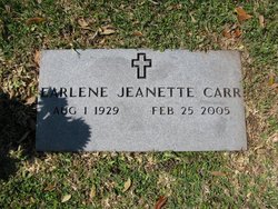 Earlene Jeanette <I>Lafield</I> Carr 