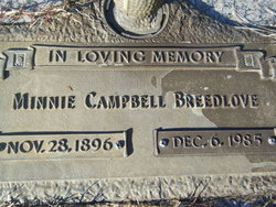 Minnie <I>Campbell</I> Breedlove 