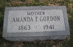 Amanda Frances “Manda” <I>Riddle</I> Gordon 