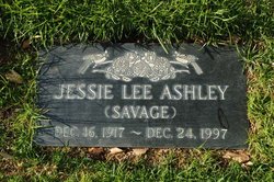 Jessie Lee <I>Savage</I> Ashley 