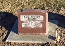 Mary <I>Matheson</I> Bennett 