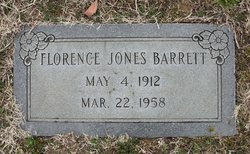 Florence <I>Jones</I> Barrett 