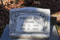 Dorothy <I>King</I> Evans 