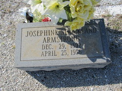 Josephine Eudia “Josie” <I>Strickland</I> Armstrong 