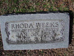 Rhoda <I>Weeks</I> Bilyeu 
