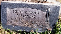 Estellie <I>Roosevelt</I> Alexander 