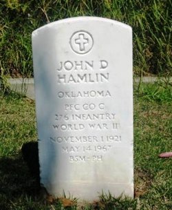PFC John D Hamlin 