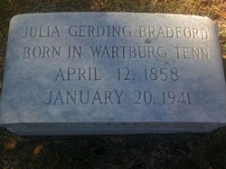 Julia Henrietta Carolina Phillipine <I>Gerding</I> Bradford 