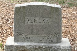 Alice E <I>Ball</I> Behlke 