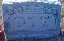 Anna Mae <I>Cunningham</I> Adams 