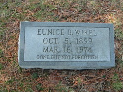 Eunice Myrtle <I>Broyles</I> Wikel 