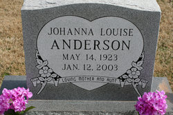 Johanna Louise <I>Schmahl</I> Anderson 
