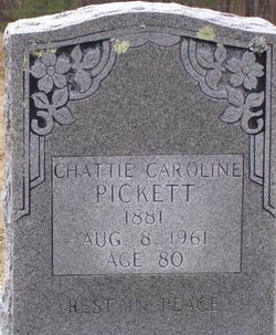 Chattie Caroline Pickett 