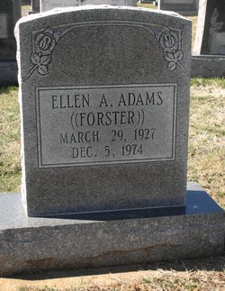 Ellen A. <I>Foster</I> Adams 