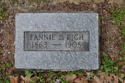 Rebecca Frances “Fannie” <I>Dodd</I> Rich 