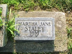 Martha Jane Staley 