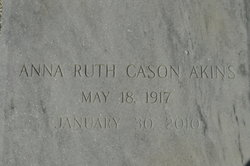 Anna Ruth <I>Cason</I> Akins 