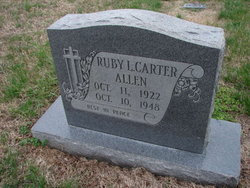Ruby L <I>Carter</I> Allen 