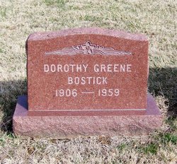 Dorothy <I>Greene</I> Bostick 