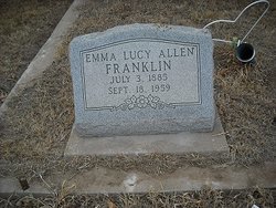 Lucy Emaline <I>Poston</I> Allen Franklin 