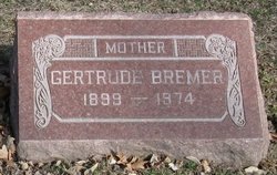 Gertrude <I>Trunk</I> Bremer 