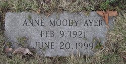 Anne <I>Moody</I> Ayer 