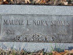Maudie Elnora “Nora” <I>Wall</I> Stokes 