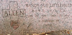 Wanda Sue <I>Littlefield</I> Allen 