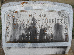 Lena Mary <I>Alberthal</I> Burrier 