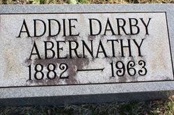 Addie Myrtle <I>Darby</I> Abernathy 