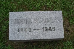 Martha Evangeline “Minnie” <I>Warner</I> Adams 