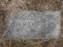 Julia Mariah <I>Cain</I> Clark 