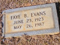 Faye <I>Brooks</I> Evans 