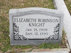 Elizabeth <I>Robinson</I> Knight 
