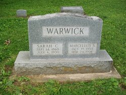 Sarah Catherine “Kate” <I>Gunkle</I> Warwick 