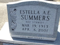 Estella Anne <I>Schmidt</I> Summers 