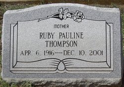 Ruby Pauline <I>Johnson</I> Thompson 