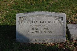 Loretta <I>Hale</I> Baker 