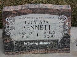 Lucy Ara <I>Hansen</I> Bennett 