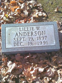 Lillie W. <I>Ward</I> Anderson 
