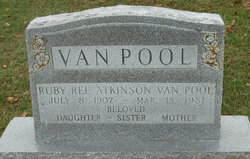 Ruby Ree <I>Atkinson</I> Van Pool 